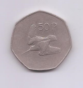 IRLANDA DEL AÑO 1982 DE 50 PENCE